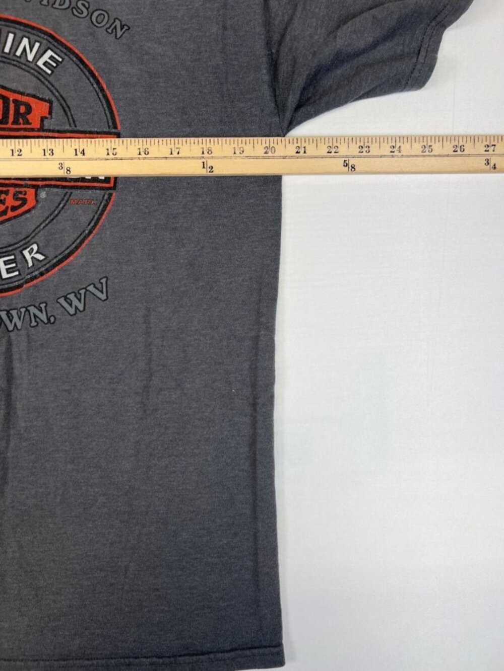 Harley-Davidson T-Shirt Men Gray Williamstown WV Dealer Graphic Logo Tee - Picture 8 of 8